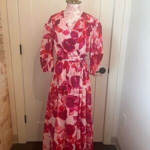 NWT Calvin Klein Women's Floral-Print Cotton Midi Dresses
